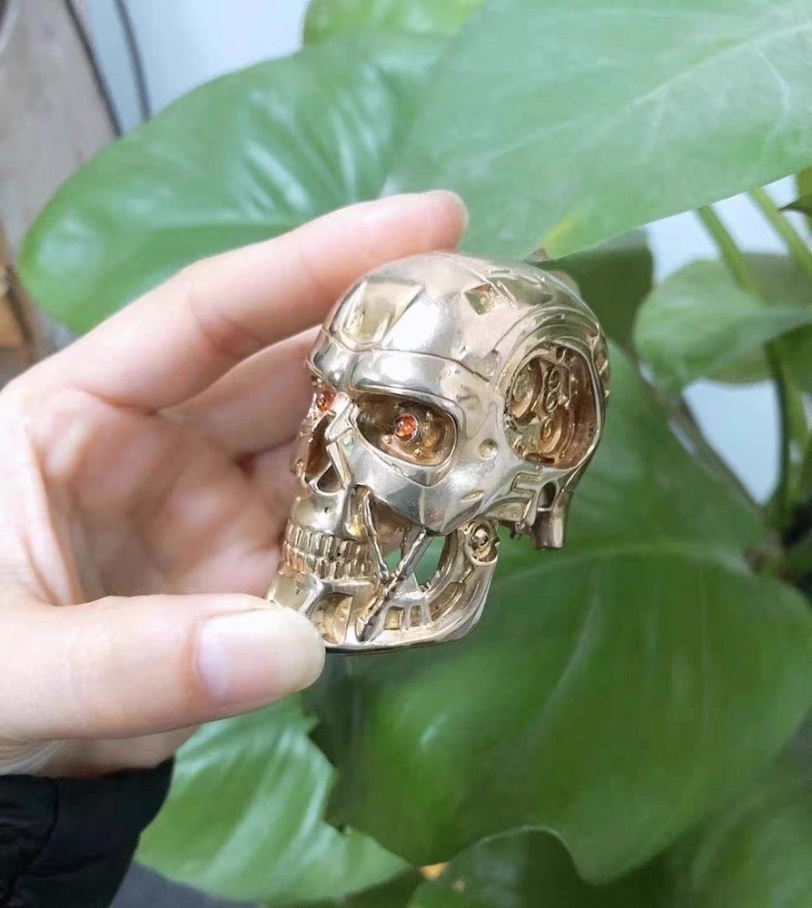 Bronze copper head TERMINATOR  ornament Solid Artistic