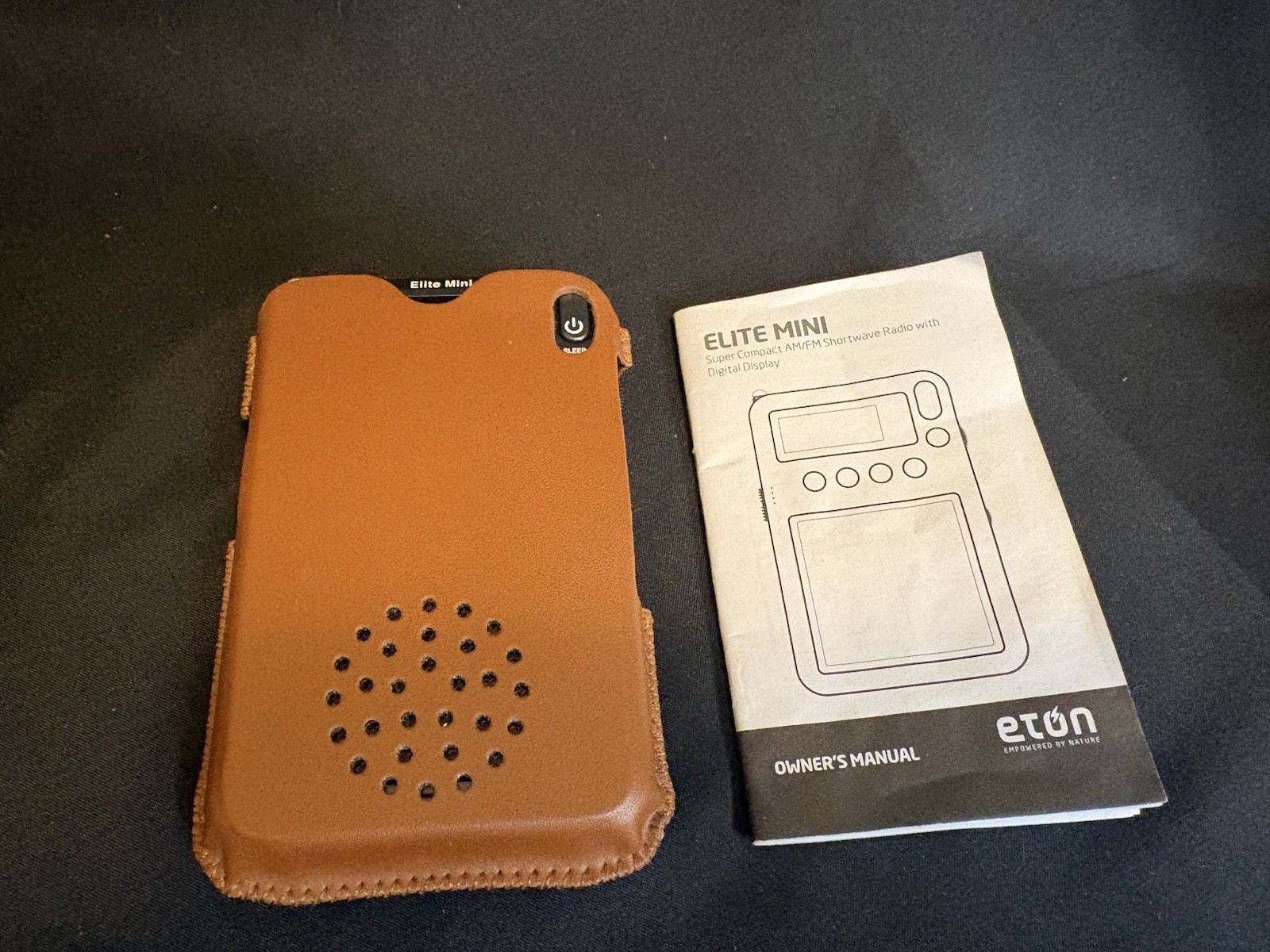 Eton Mini Grundig Edition AM/FM/SW Shortwave Radio W/leather Cover