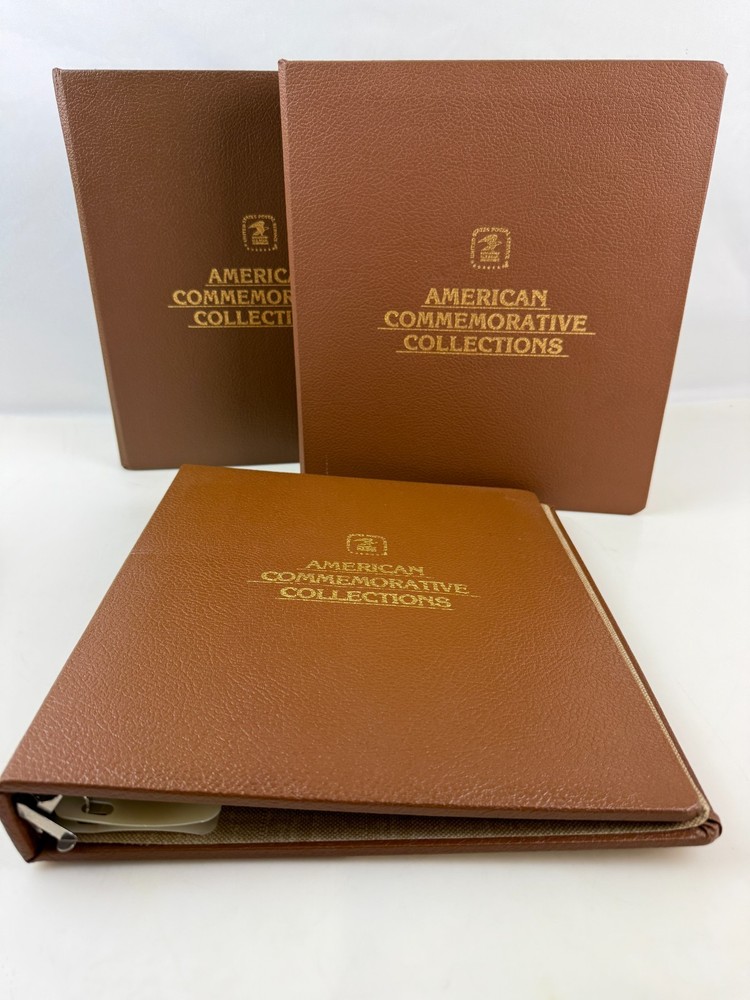 3X USPS Used American Commemorative Collections Stamps Binders