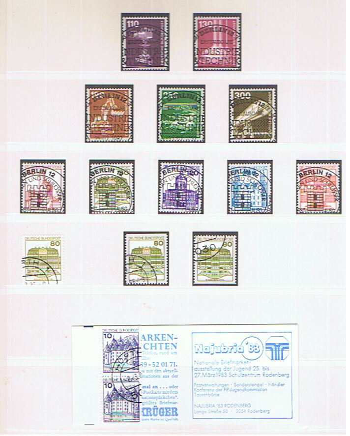 GERMANY 1982 DEFS UNMOUNTED MINT AND USED