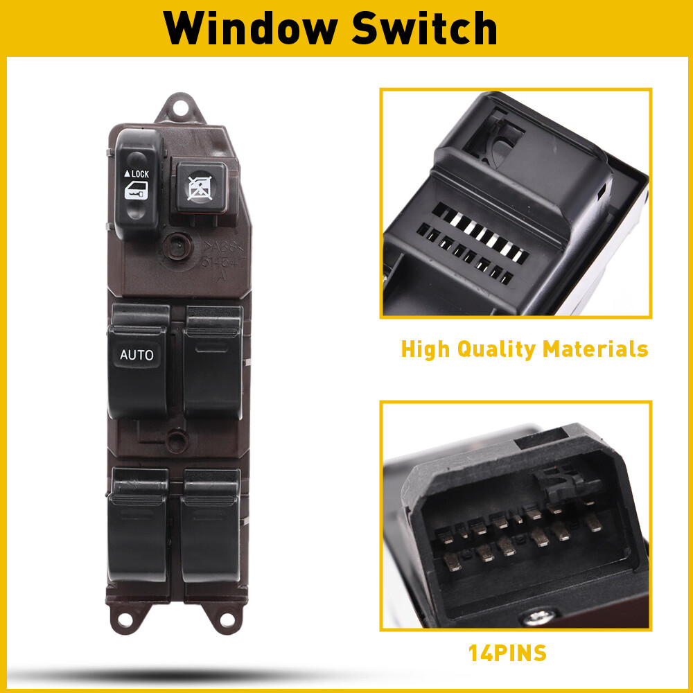 84820-12491 For Toyota Corolla 2003 - 2008 Master Power Window Switch Front Left
