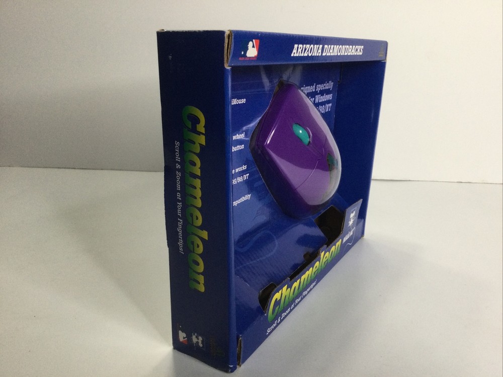 Chameleon Arizona Diamondbacks Computer Mouse PURPLE Vintage Throwback MLB