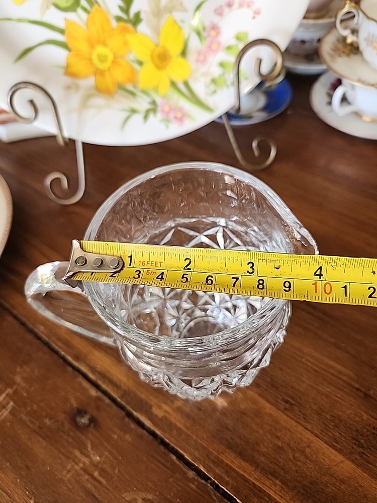 Tiffin Williamsburg Pressed: Clear Pressed Glass Pitcher with Raised Points