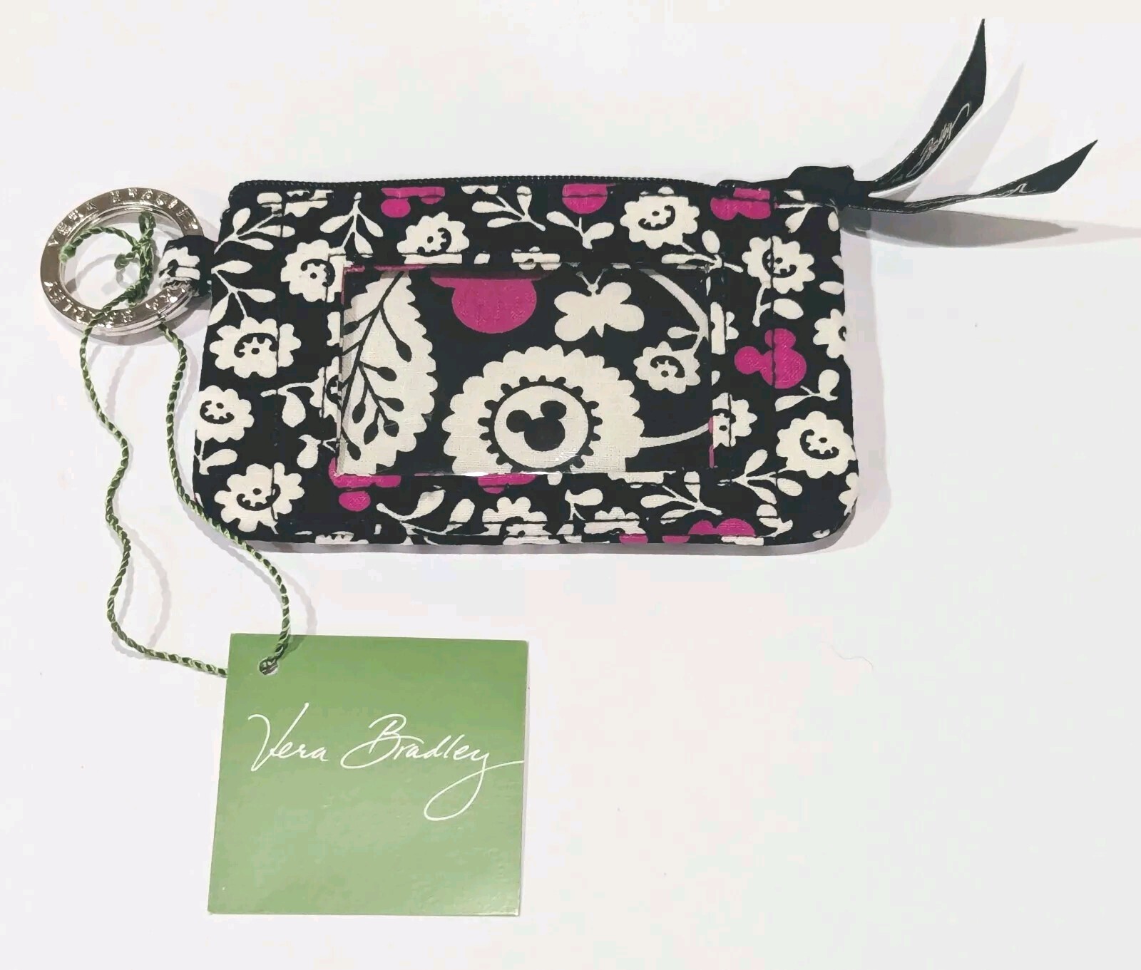 Vera Bradley Mickey Meets Birdie Zip ID Disney Parks NWT Retired Pattern