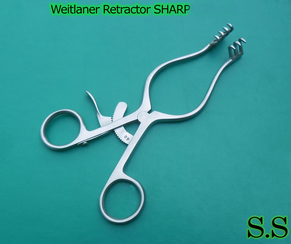 2 WEITLANER RETRACTOR SHARP 6.5" Surgical Instruments