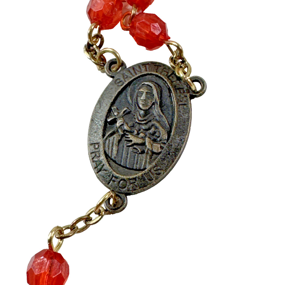 Vintage ESTATE Beaded Rosary Chain