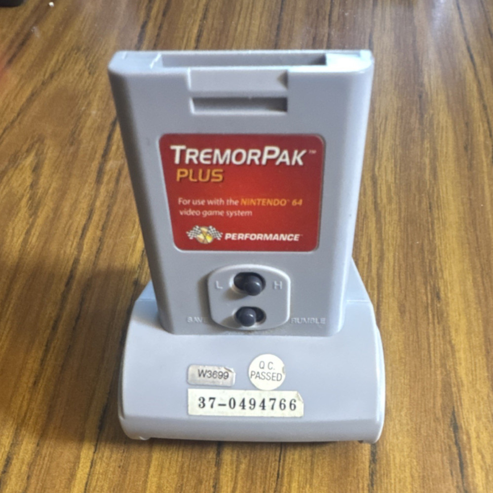 Performance TremorPak Plus Gray Rumble External  for Nintendo 64 NO COVER