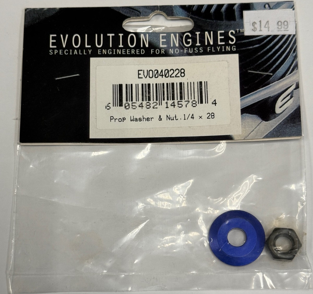 Evolution RC Engine .36-.52 .36 .40 .46 .52 Prop Washer and Nut EVO040288
