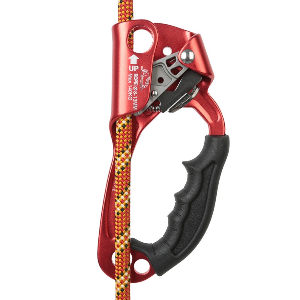 Red Right Hand Ascender Rock Climbing Tree Arborist Rappelling Supporting 308Ib,