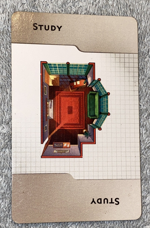 Clue 2005 Room Card Study Replacement Piece