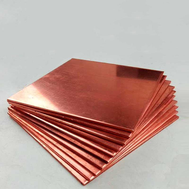 99.9% Pure Copper Metal Plate, Copper Skin, Copper Foil Thickness 0.1mm To 5mm