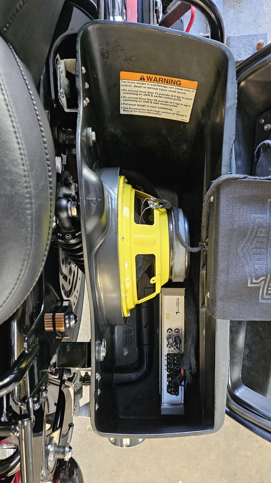 Harley saddlebag speaker rings 10 inch 1998-2023