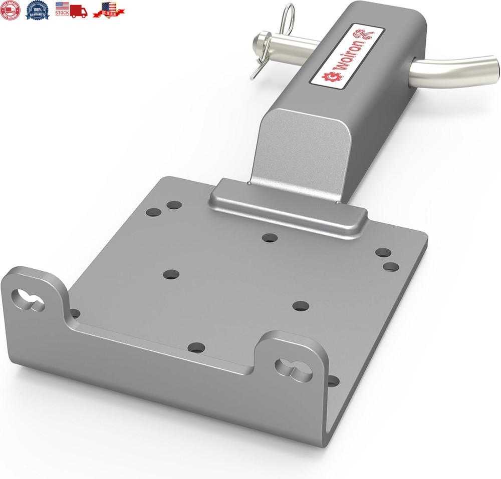 Universal 2" Receiver Trailer Hitch Winch Mount Plate Winch Mounting BracketW