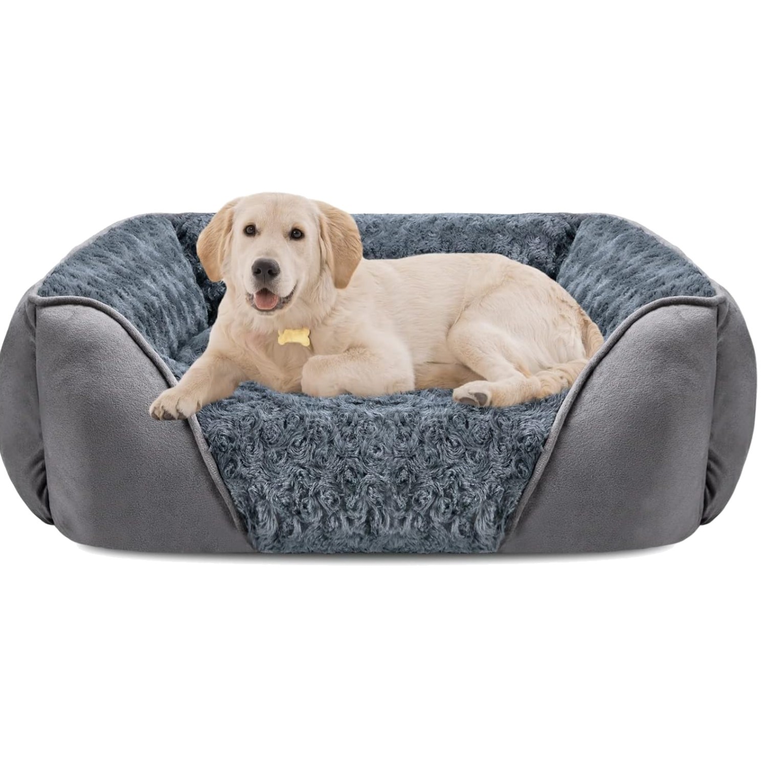 Washable Orthopedic Dog Bed, Soft Calming Pet Bed L30"x24"