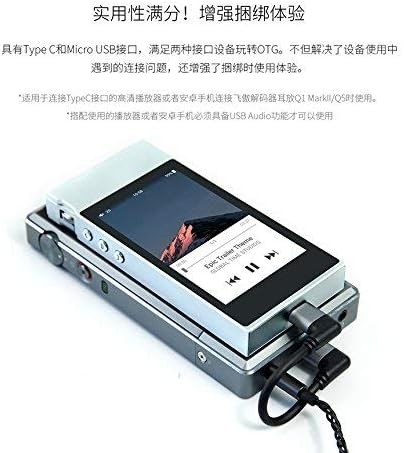 Type C to Micro USB OTG Cable for DAC Amplifier