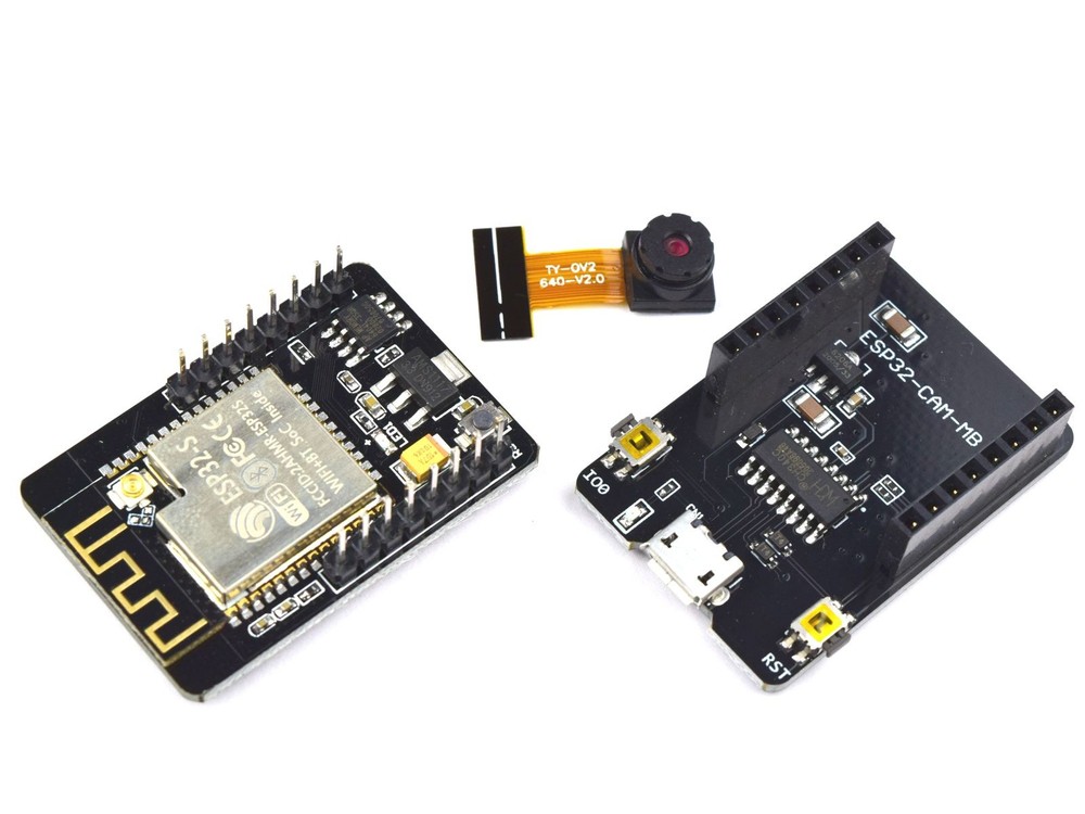ESP32-CAM with ESP32-CAM-MB USB Programming Adapter