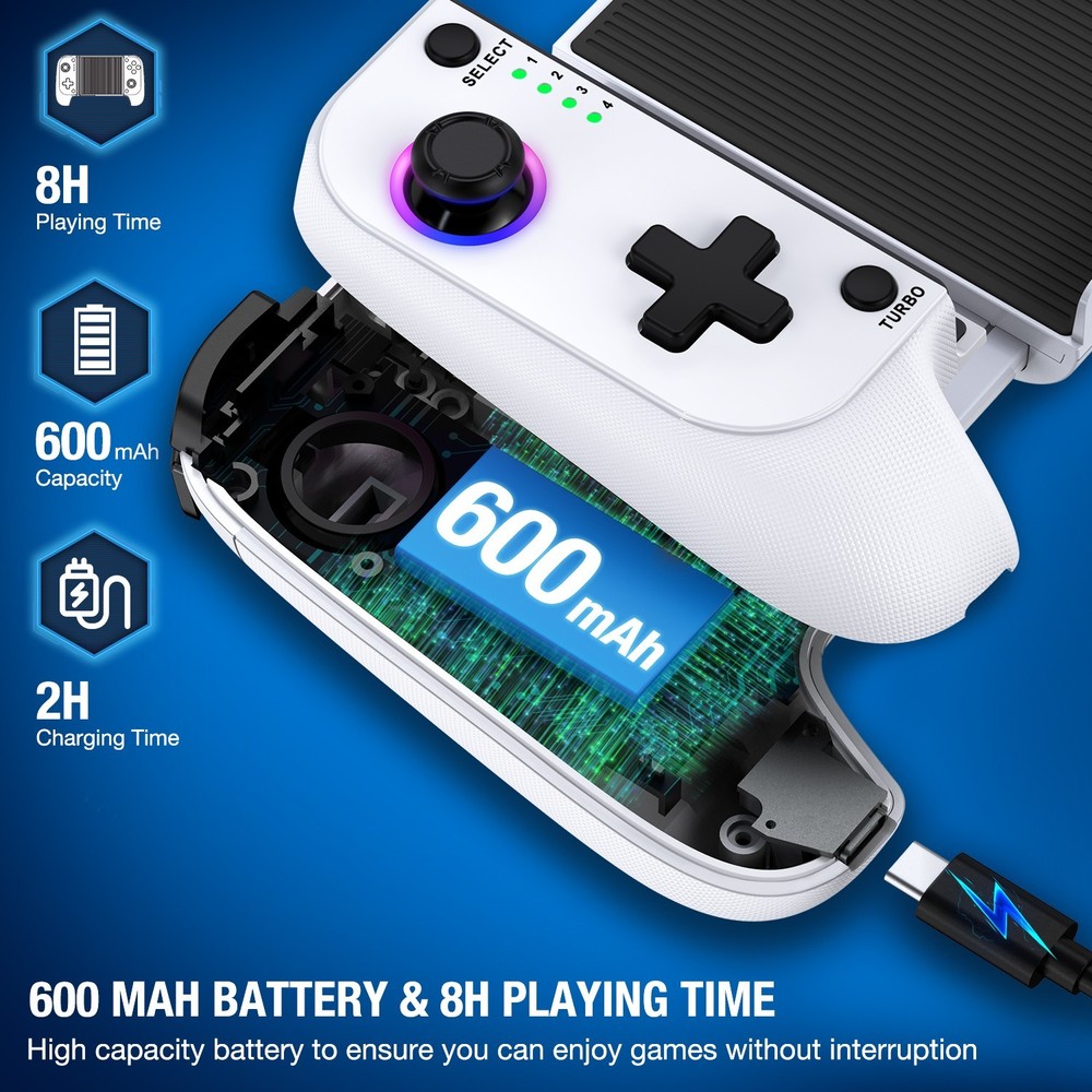 Wireless Mobile Phone Game controller Handheld Gaming Gamepad for iPhone/Android