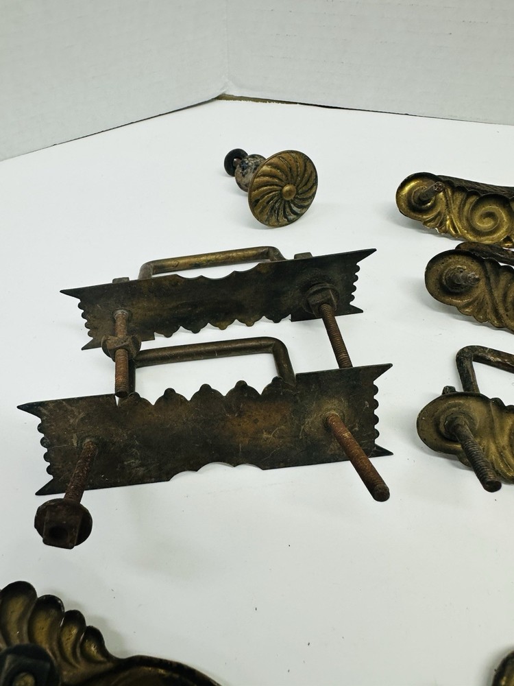Metal And Brass Handle And Pull Lot