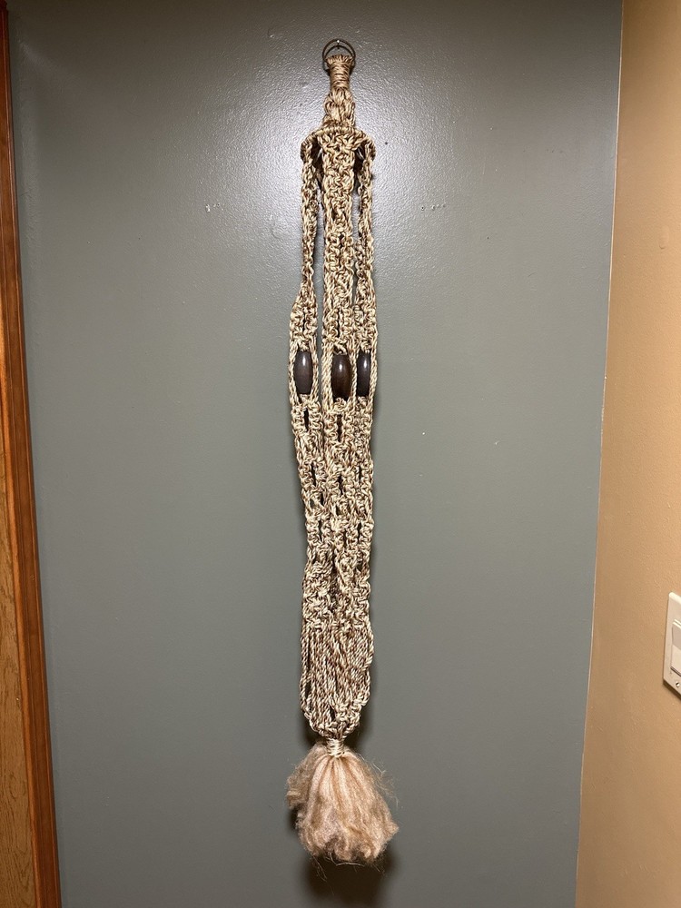 Handmade Macrame Plant Hanger Woven Art Boho