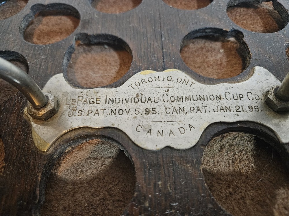 Lapage Wooden Communion Tray 1896