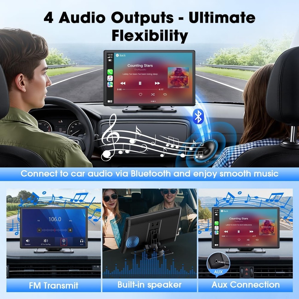 9" Wireless CarPlay &Android Auto Touchscreen Android Auto Hands-Free Calling