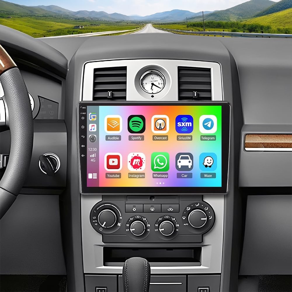 300 2005-2010 Car Stereo Wireless CarPlay Android Auto GPS Backup Camera