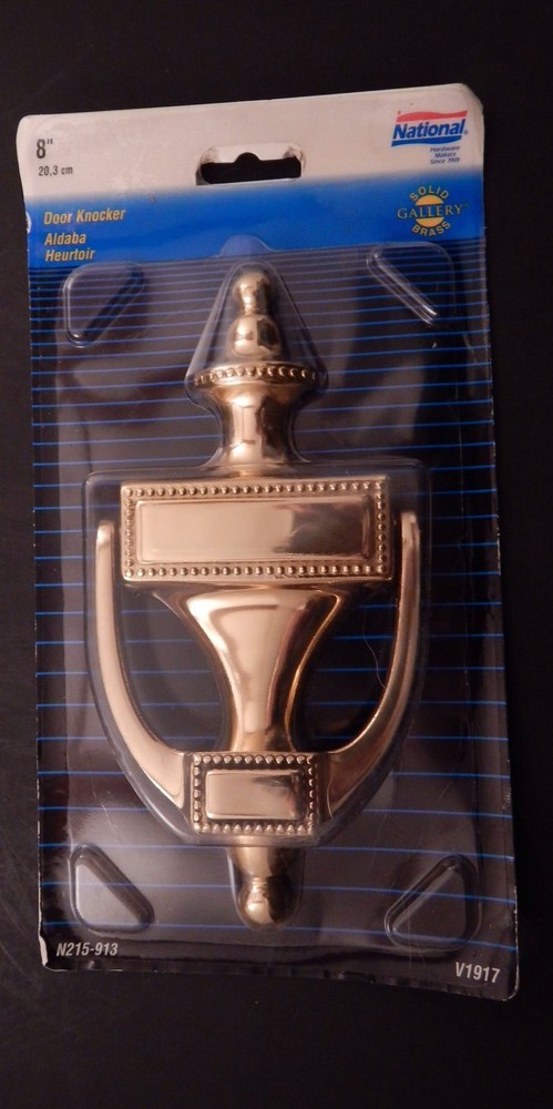 8" Solid Brass Door Knocker From National Hardware N215913