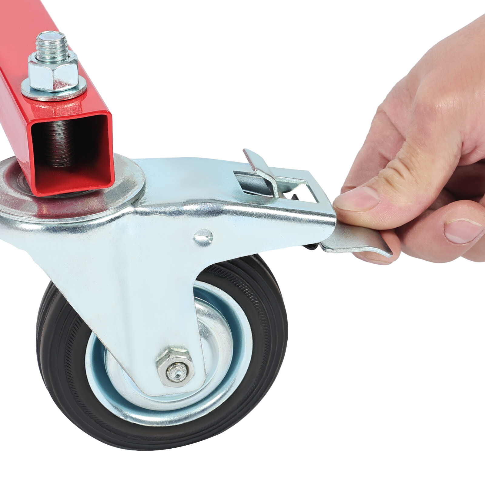 Mechanical Car Door Lift Jack Hydraulic Press and Bumper Handler Stand New Red