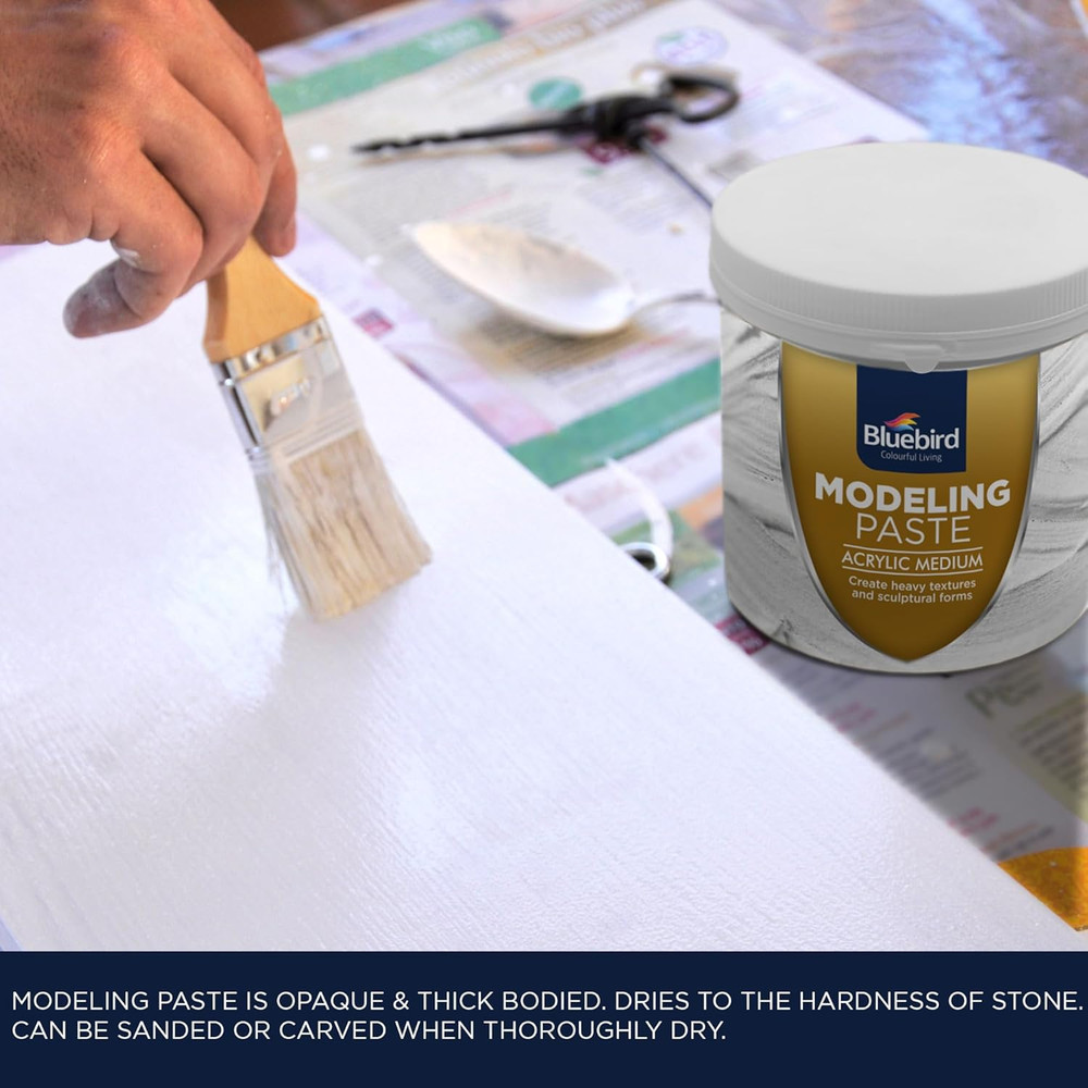 Thick Modeling Paste White 28.2 Oz / 800Gm - High Density, Acrylic Medium for Te