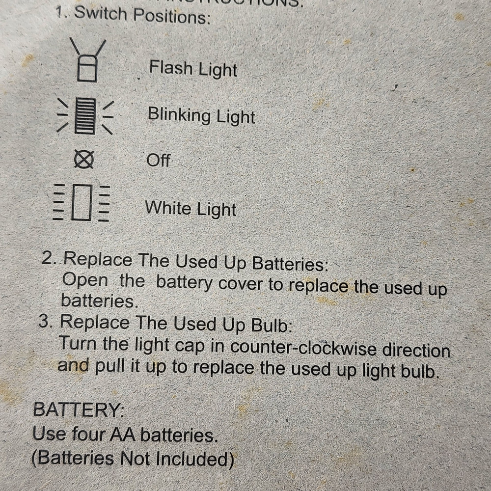 Handi Tool-Works Triple Functions Lights New Sealed
