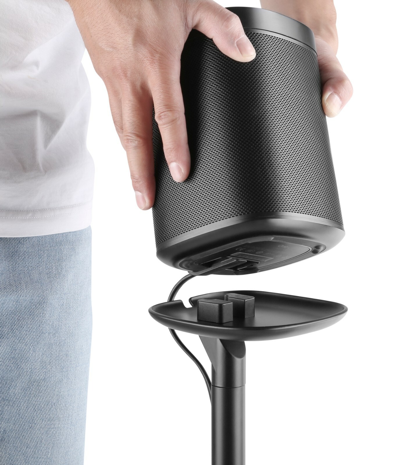 ynVISION Floor Stand for Sonos One, One SL and Play:1 Speaker | 2 Pack | YN-ONE