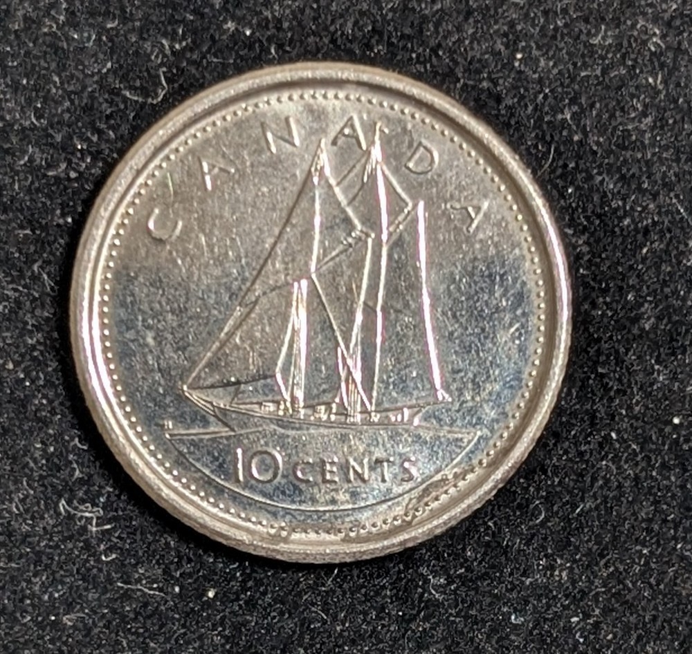 2002 Canada 10 Cents Circulated KM# 447