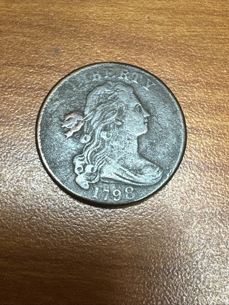 1798  Draped Bust Large Cent 1c 2nd Hairstyle