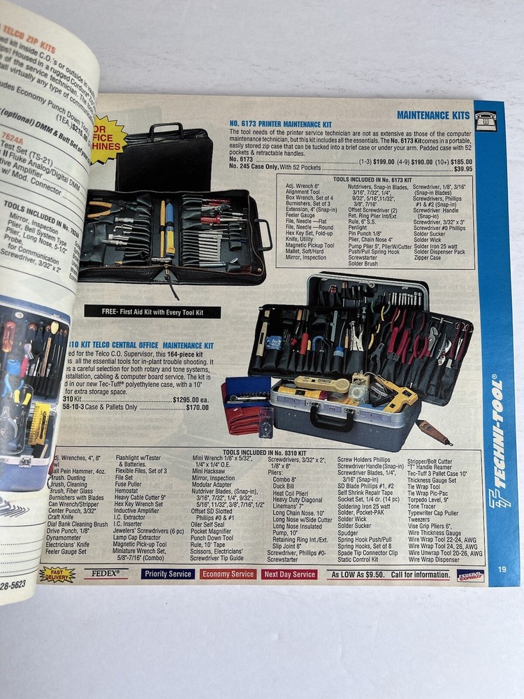 Techni-Tool Catalog 42 1992 Electronic Tool Kits