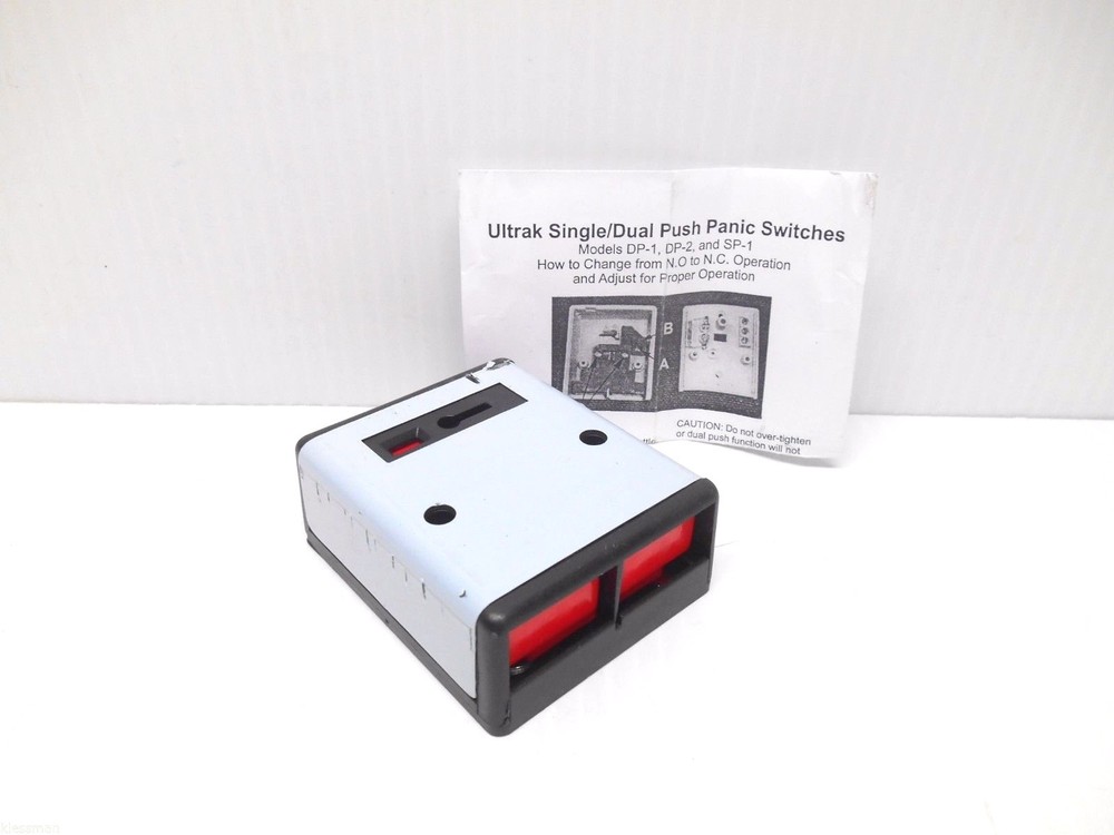 ULTRAK DP-2 DUAL PUSH BUTTON PANIC SWITCH WITH RESET KEY