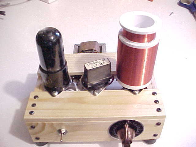SCHEMATIC ONLY 6V6 QRP 630/160/80/40M CW TRANSMITTER (RUNS ON 6 TO 7 VOLTS DC)