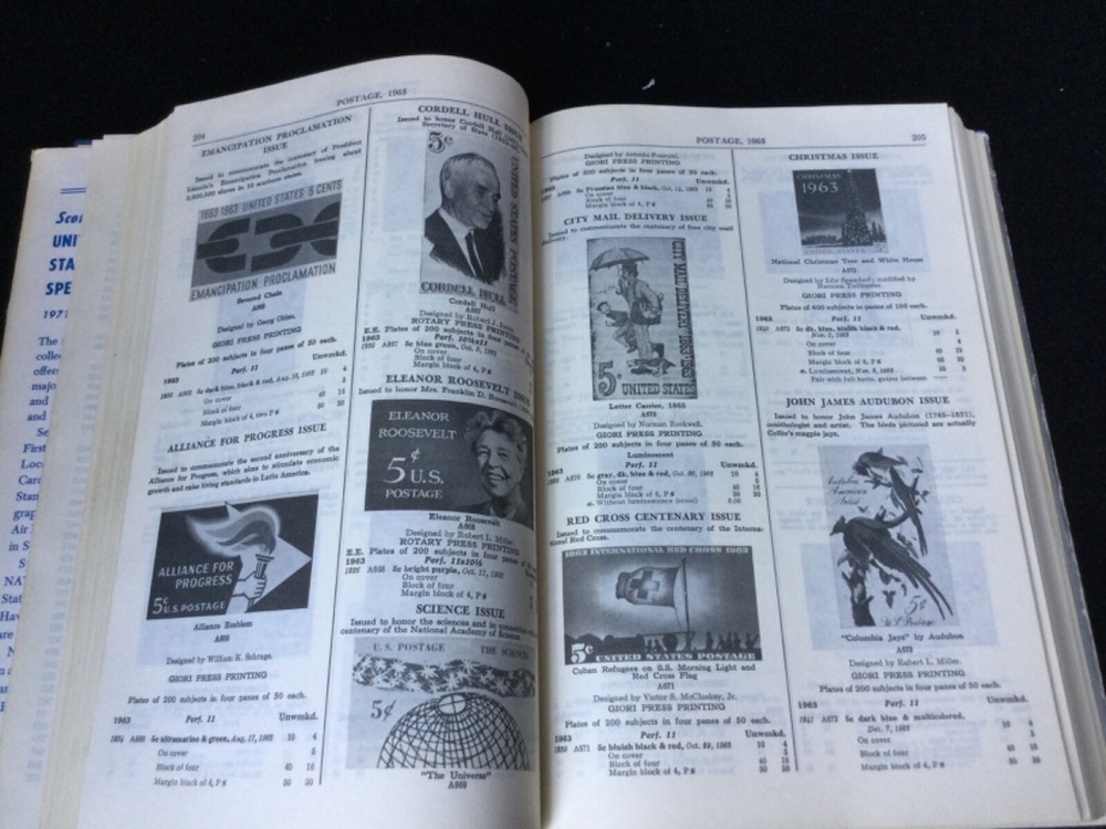 Scott Postage Stamp Catalogue 1971 Specialized US Good