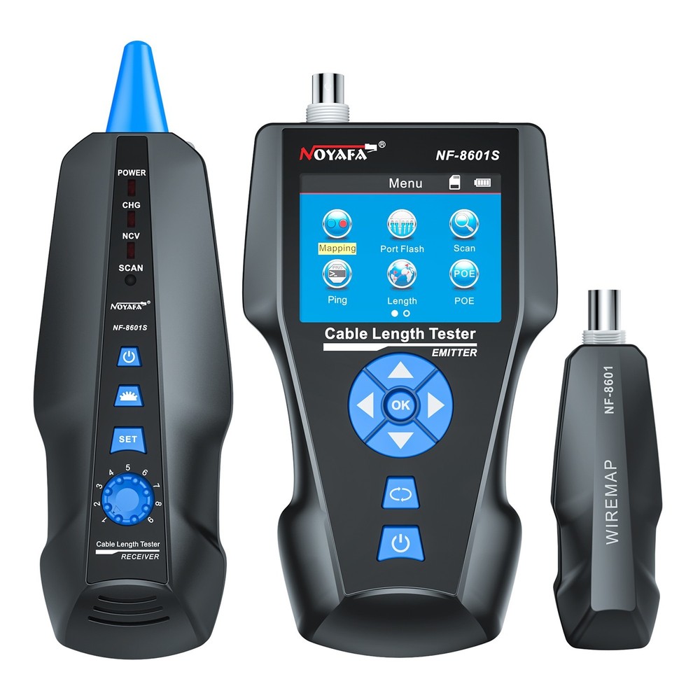 Network Cable Tester,AT278 TDR Multi-functional LCD Tracker NOYAFA NF-8601S