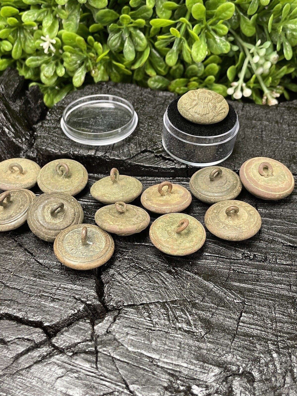 Old Rare Vintage Antique Civil War Relic Eagle Button Recovered Appomattox, VA