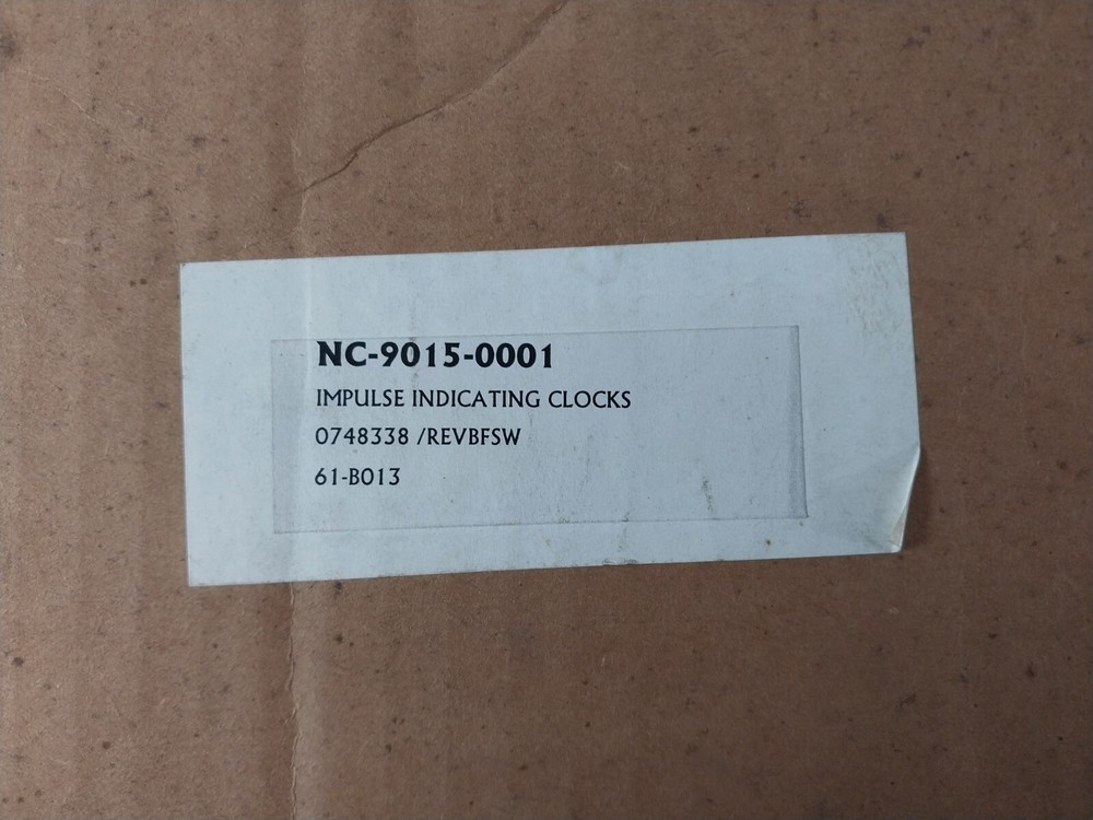 Simplex 6310 8013 Wall Clock 24 VDC .035AMP