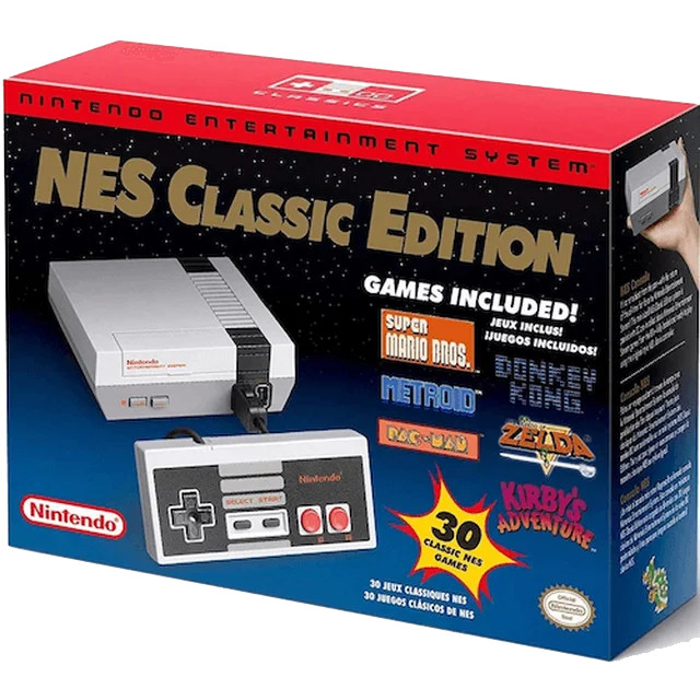 NES Classic Edition Mini Console USA w/ 30 games + Extra Controller + Keychain