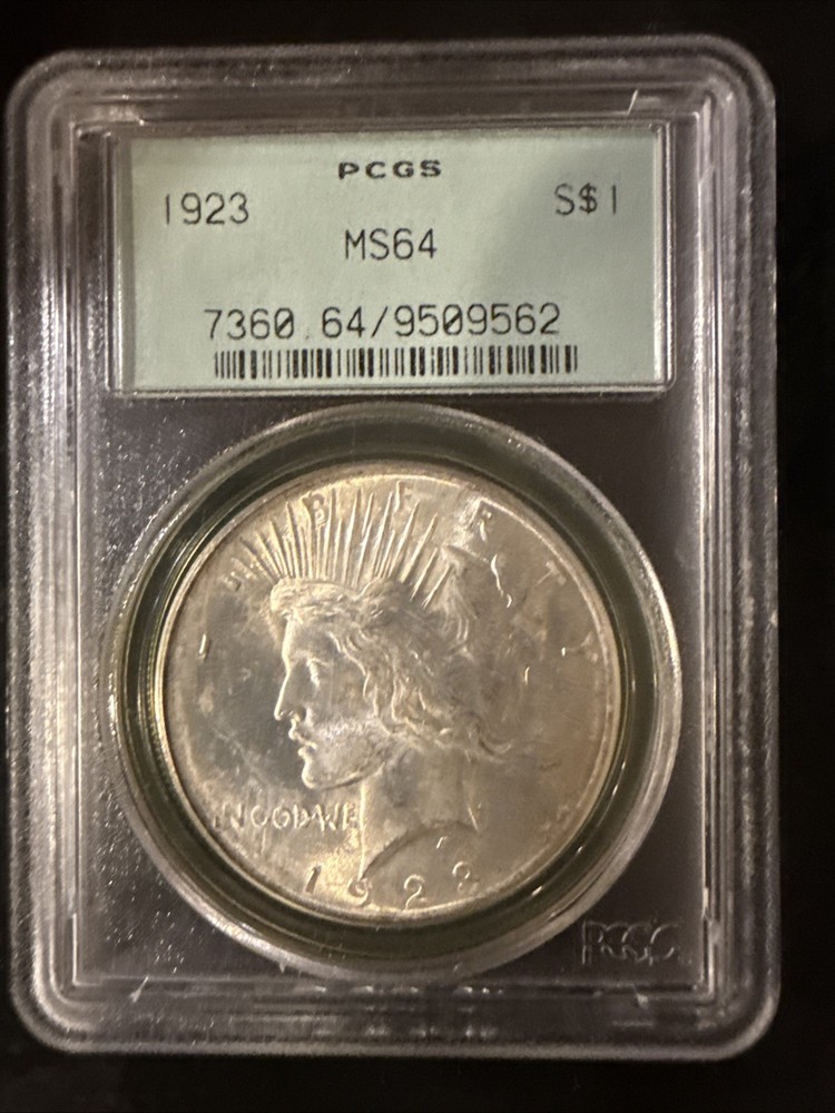 1923 Peace Dollar | PCGS MS64 | Green Label