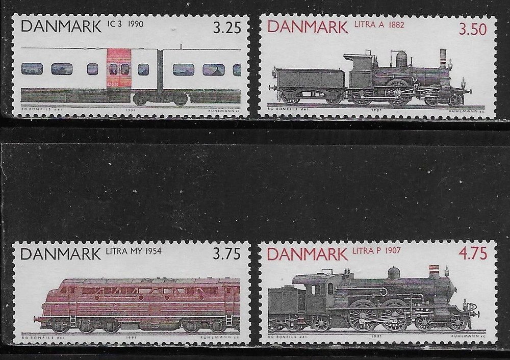 Denmark Scott #'s 932 - 935 MNH