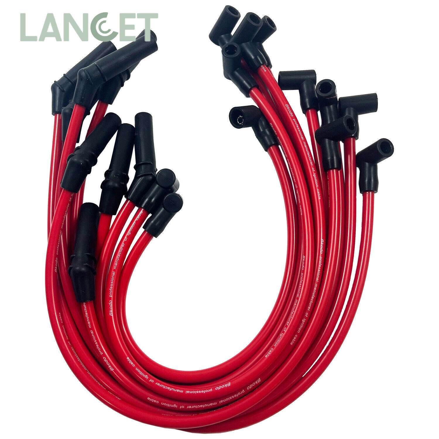 For Ford Racing 10.5mm Red Ignition Wire Set 5.8L 5.0L 351W 302 Spark Plug Wires