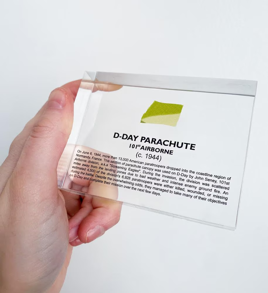 D-Day Parachute Artifact Display