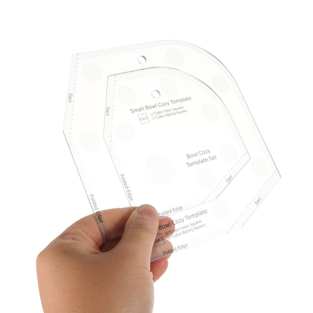 Bowl Cozy Pattern Template Templates Sewing Patchwork Ruler