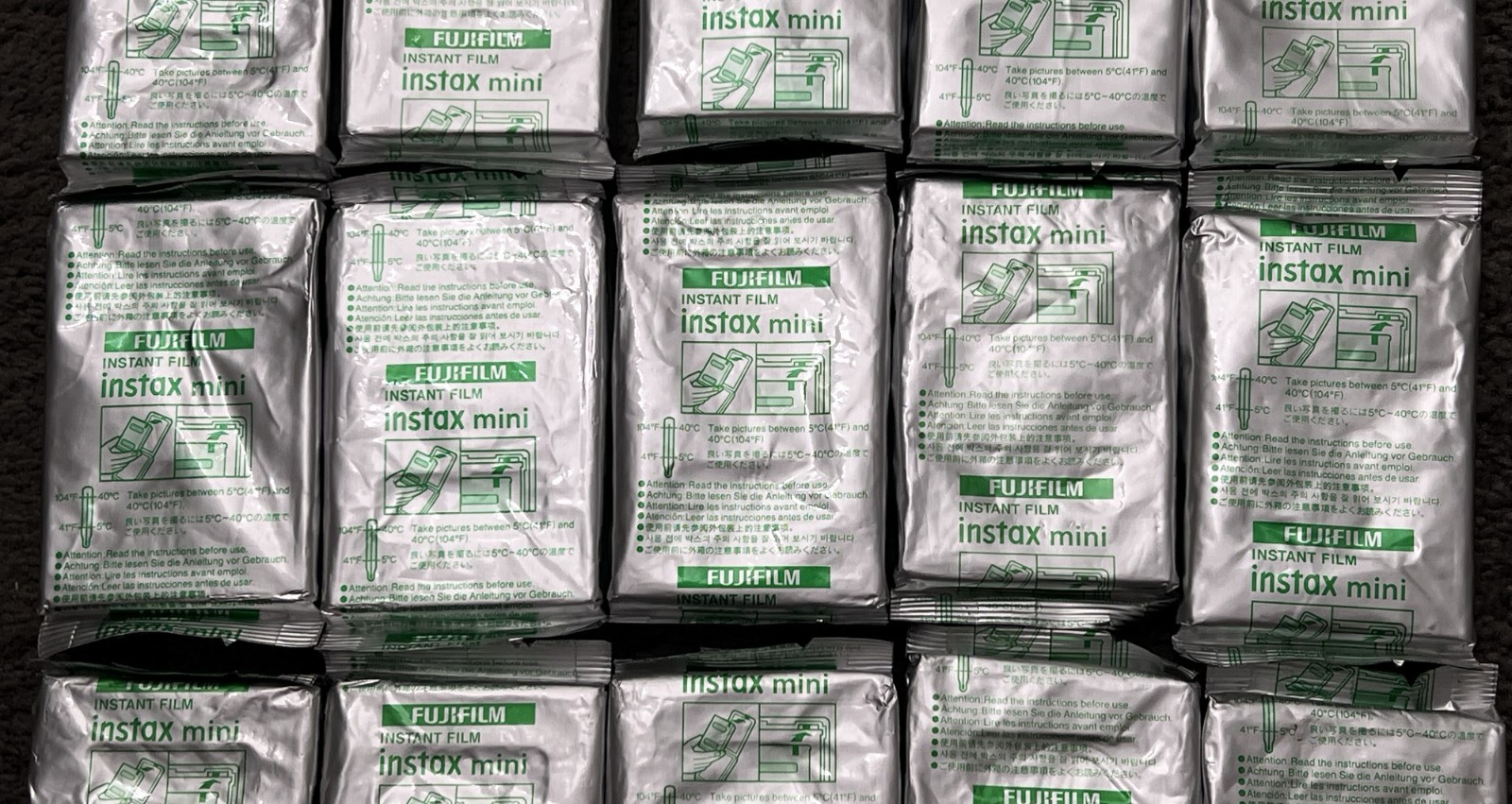 Fujifilm Instax Mini Instant Film 150 films EXPIRED Bulk Lot of 15 Packs X 10