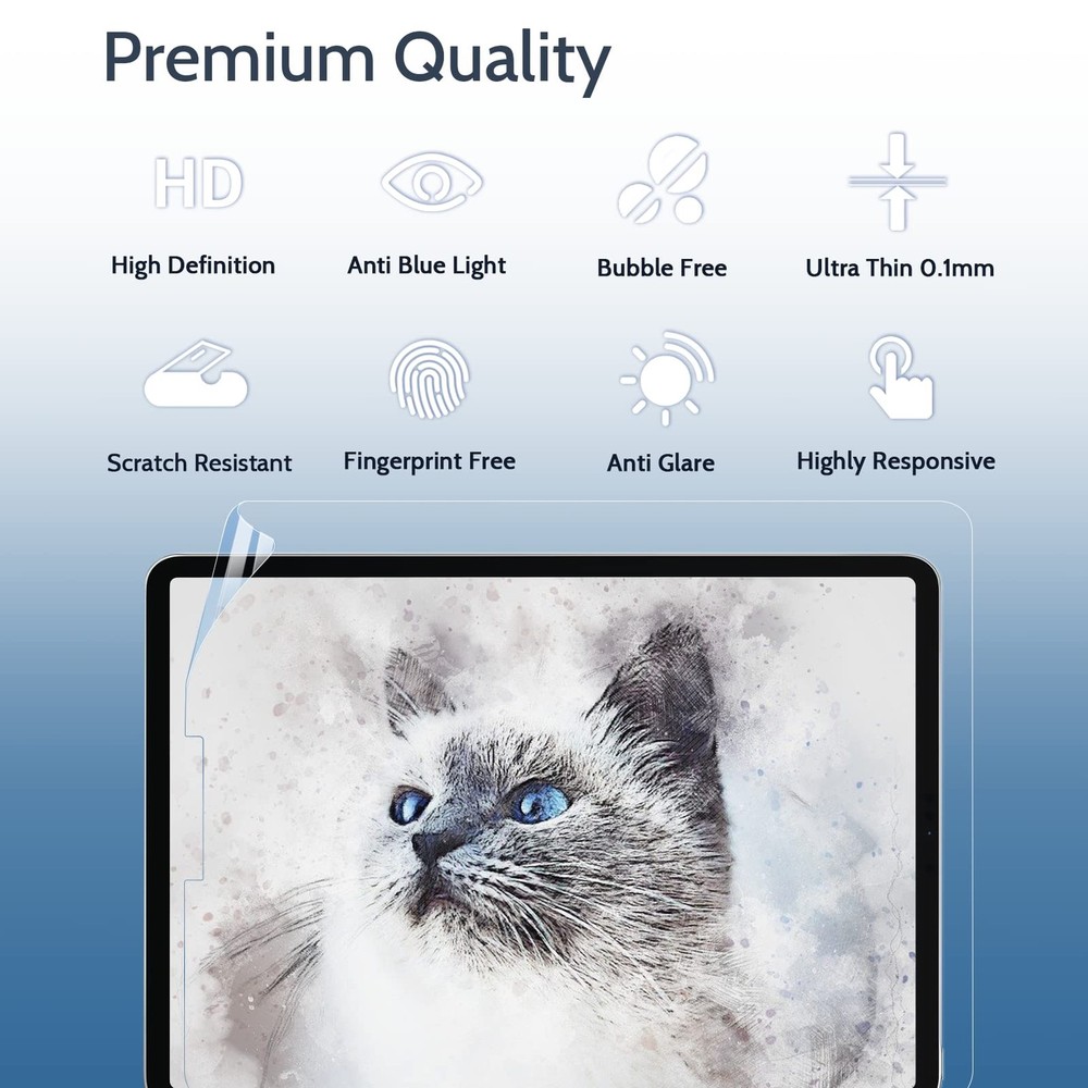 IPROKKO 2 Pack Anti Blue Light Screen Protector A-iPad 10.2" 2019-2021,