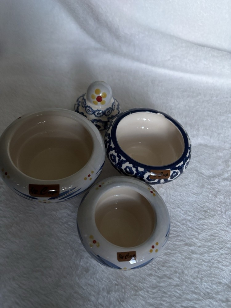 Temptations By Tara Old World Style Blue Stackable Nesting Measuring Cup 4