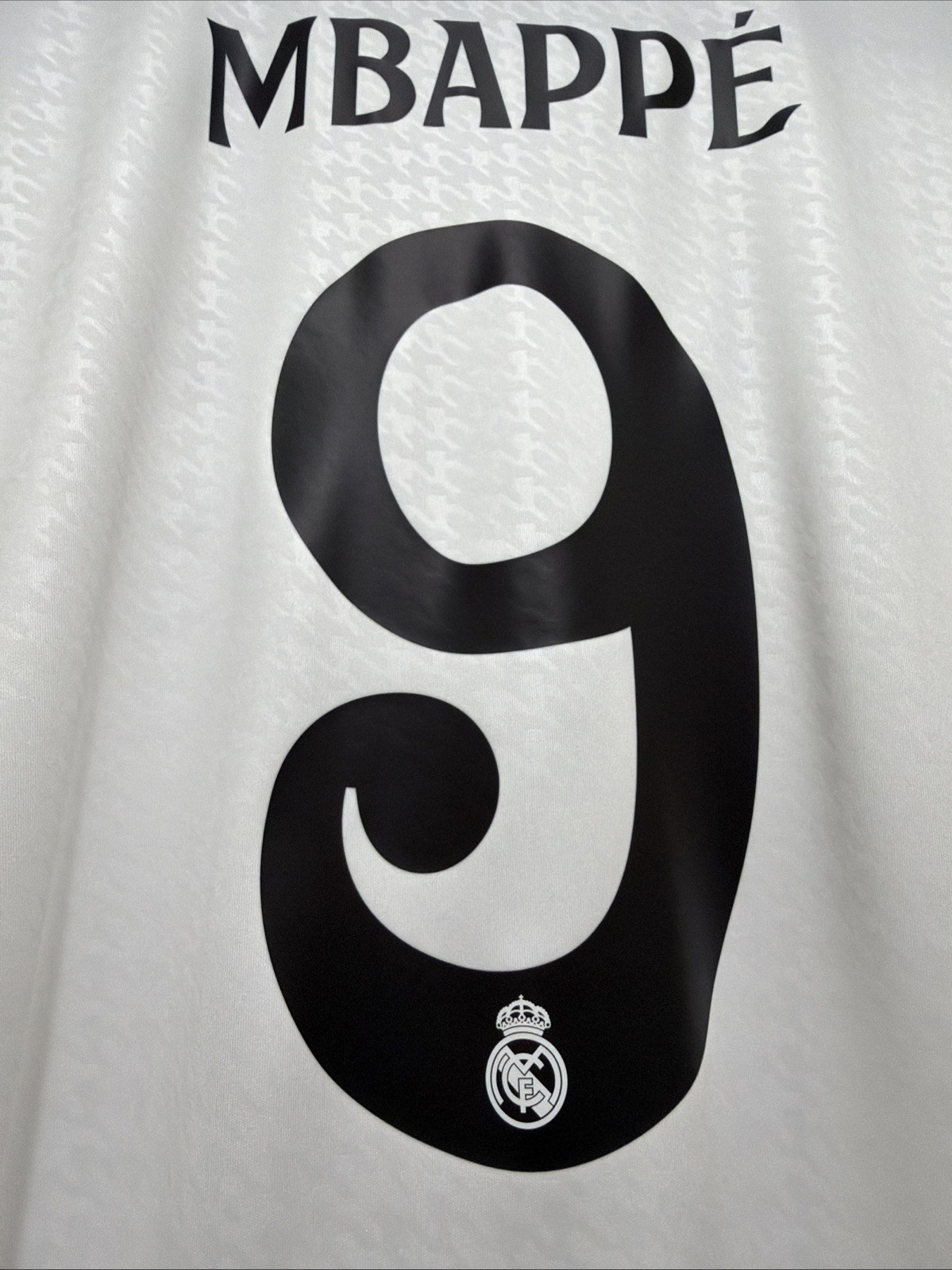 Mbappe #9 Mens 2XL Adidas Real Madrid UCL Home Fan Jersey